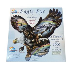 Eagle Shaped Puzzle 1000 Piece Complete SunsOut